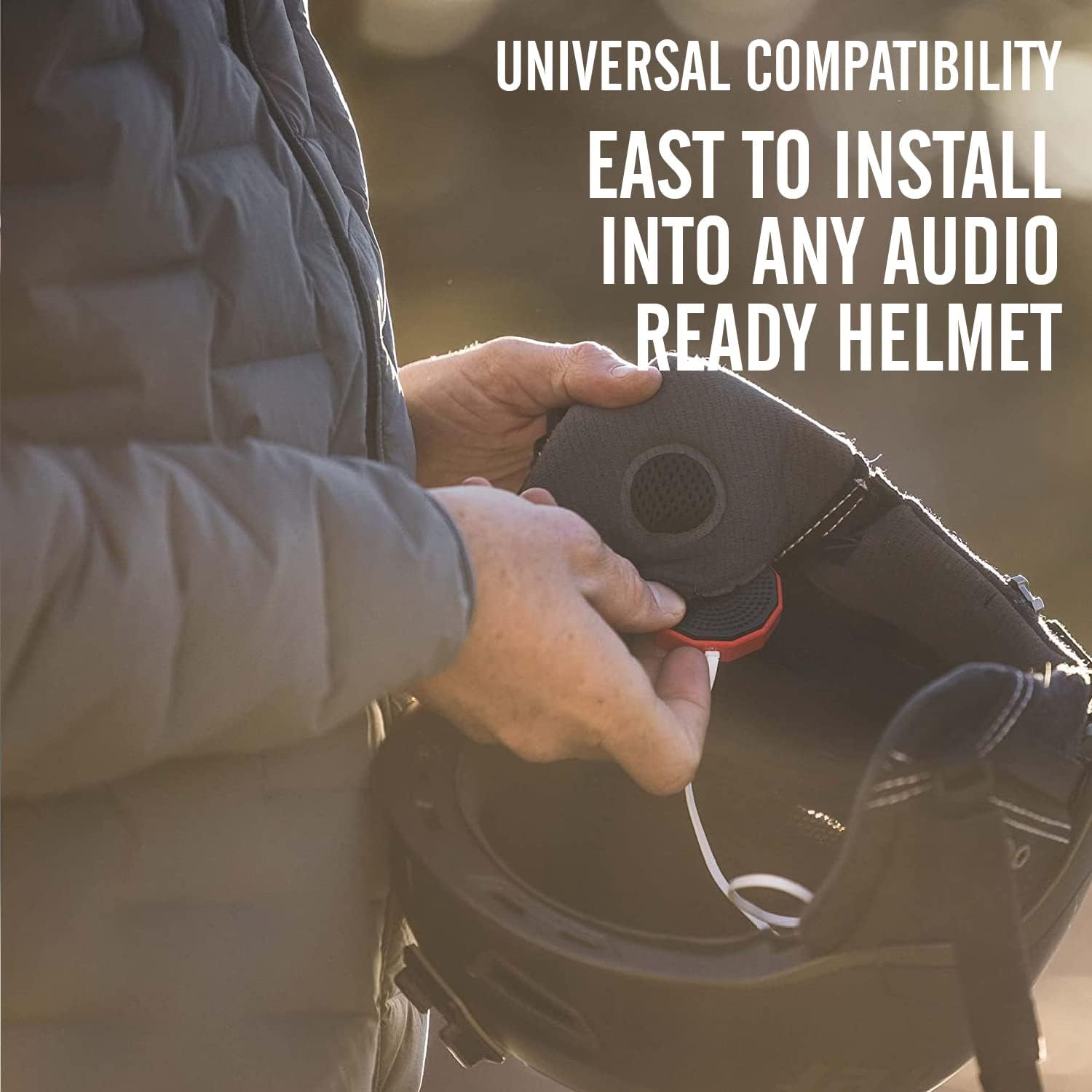 Outdoor Tech - Chips 3.0 - True Wireless Bluetooth Helmet Speakers for Skiing, Snowboarding Mountain Biking, and Climbing