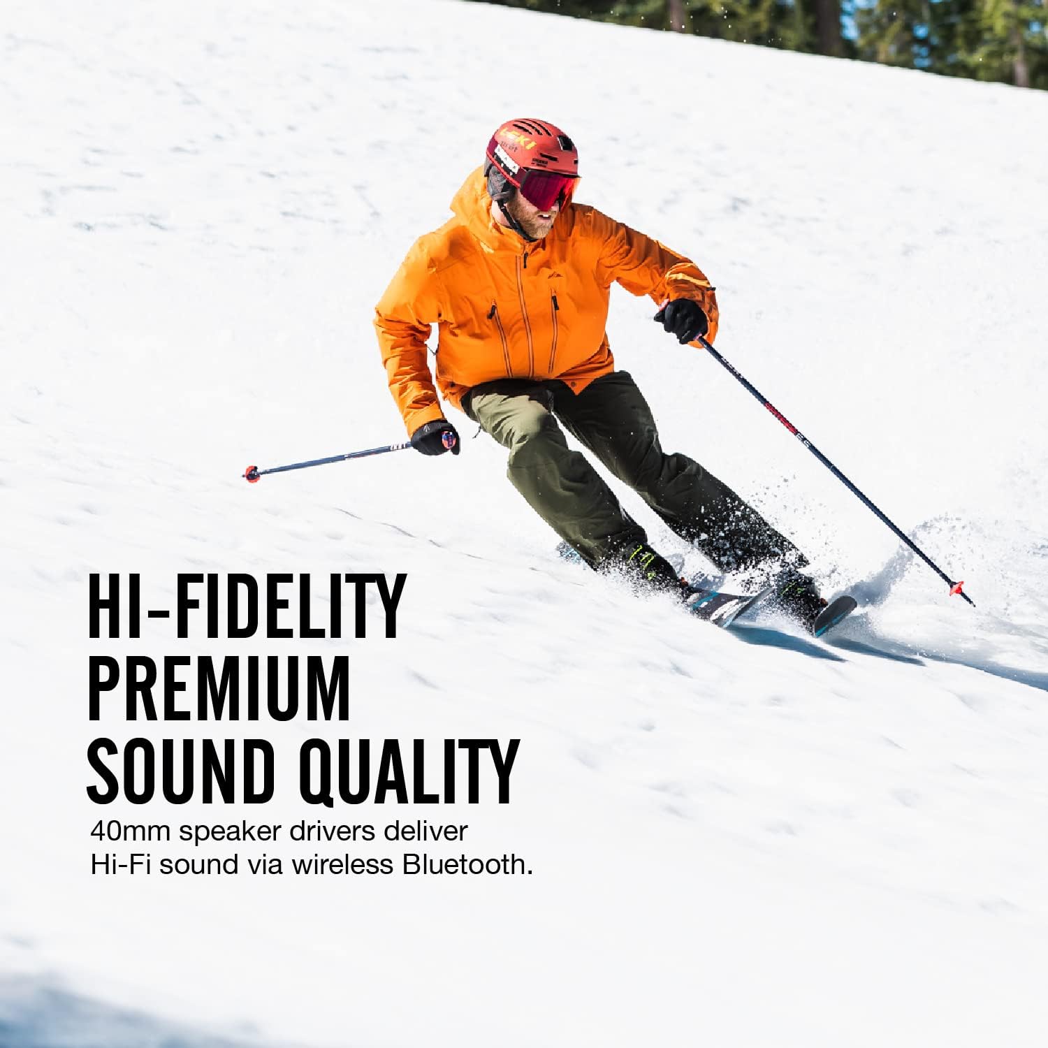 Outdoor Tech - Chips 3.0 - True Wireless Bluetooth Helmet Speakers for Skiing, Snowboarding Mountain Biking, and Climbing