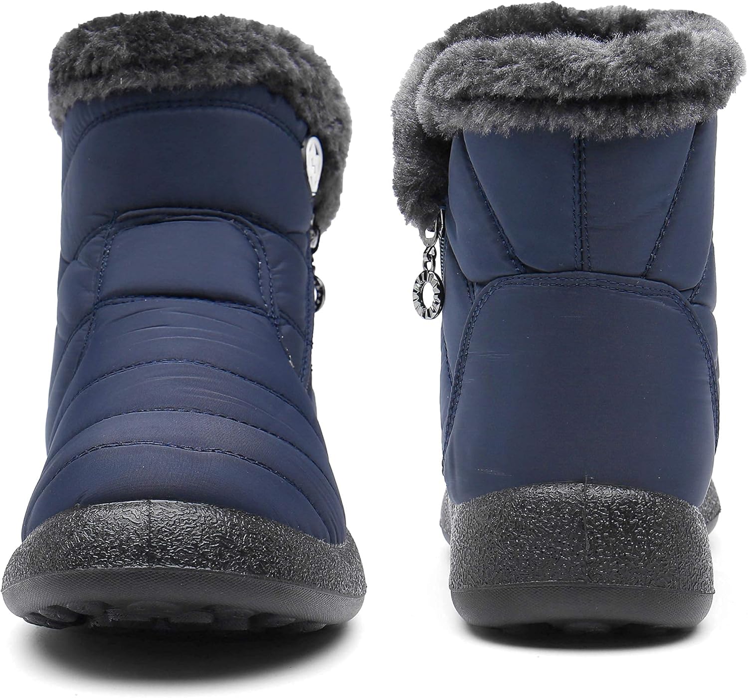 Gaatpot Women Winter Warm Snow Boots Ladies Slip On Water-resistant Outdoor Fur Lined Ankle Booties Shoes Size 3-9