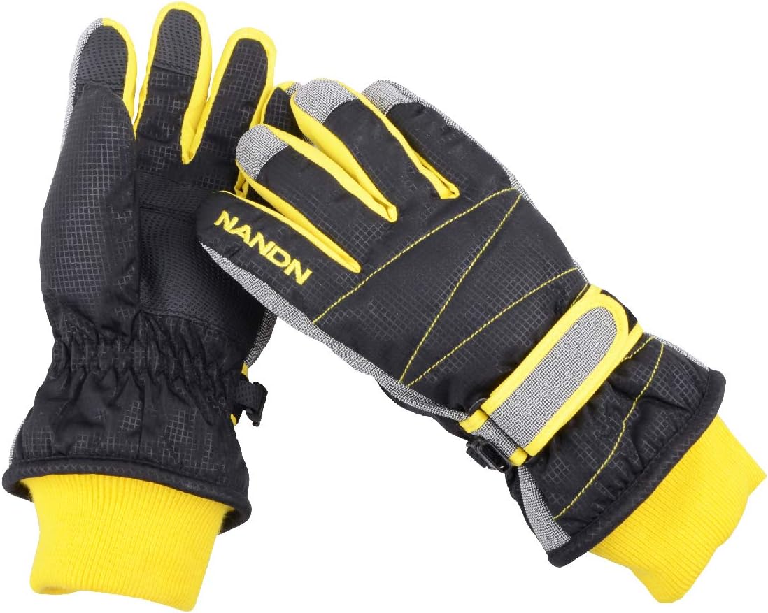 TRIWONDER Ski Gloves Kids Cold Weather Winter Warm Gloves Windproof Thermal Fleece Outdoor Snowboard Snow Gloves Mittens for Boys Girls Children