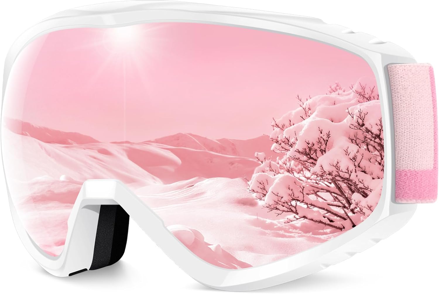 Findway Ski Goggles For Women Men Youth Teen, Snowboarding Goggles Over Glasses Compatible Helmet, Anti-fog UV Protection, Anti-glare Skiing Goggles, For Skiing Snowboarding