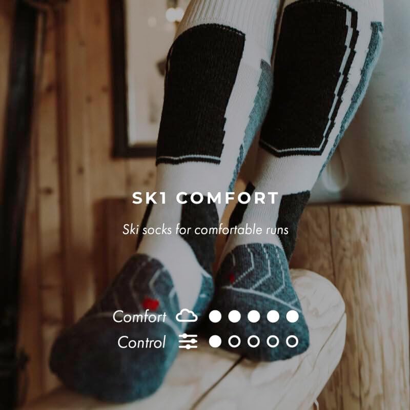 FALKE Women's W KH SK1 Skiing Socks-Merino Wool Blend