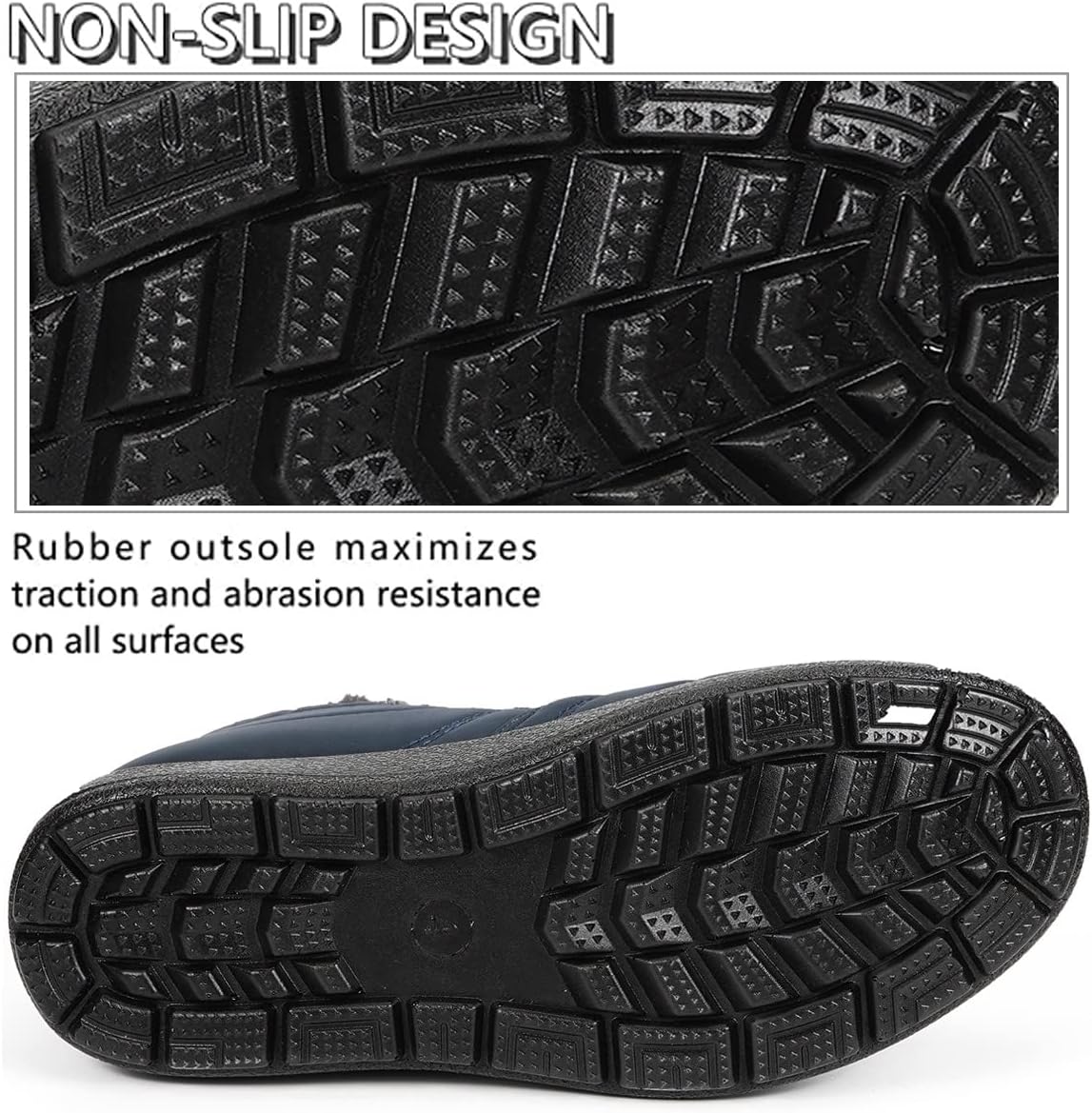 Gaatpot Women Winter Warm Snow Boots Ladies Slip On Water-resistant Outdoor Fur Lined Ankle Booties Shoes Size 3-9