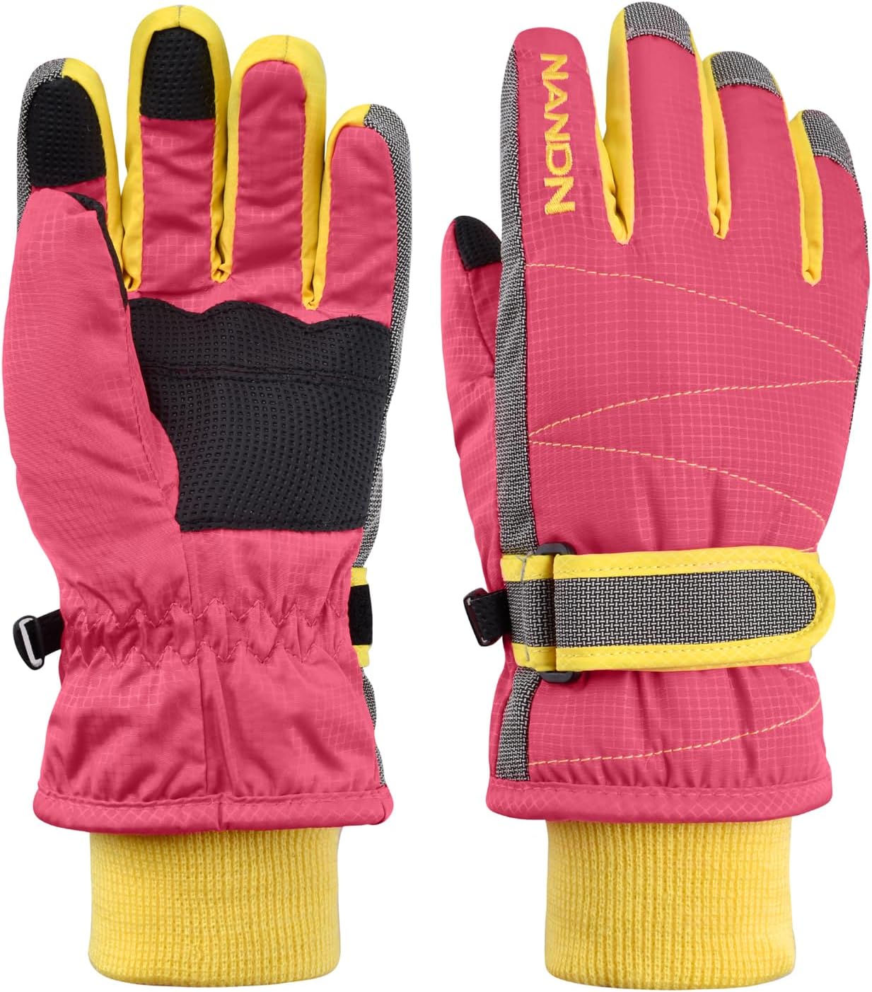 TRIWONDER Ski Gloves Kids Cold Weather Winter Warm Gloves Windproof Thermal Fleece Outdoor Snowboard Snow Gloves Mittens for Boys Girls Children