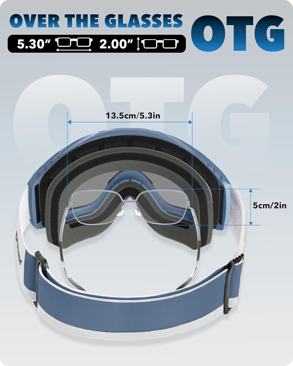 Findway Ski Goggles For Women Men Youth Teen, Snowboarding Goggles Over Glasses Compatible Helmet, Anti-fog UV Protection, Anti-glare Skiing Goggles, For Skiing Snowboarding