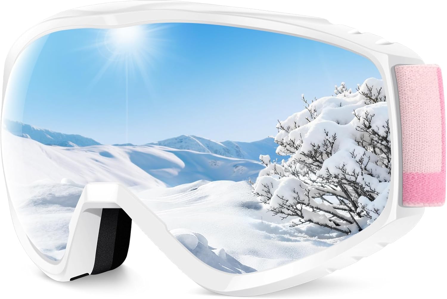 Findway Ski Goggles For Women Men Youth Teen, Snowboarding Goggles Over Glasses Compatible Helmet, Anti-fog UV Protection, Anti-glare Skiing Goggles, For Skiing Snowboarding