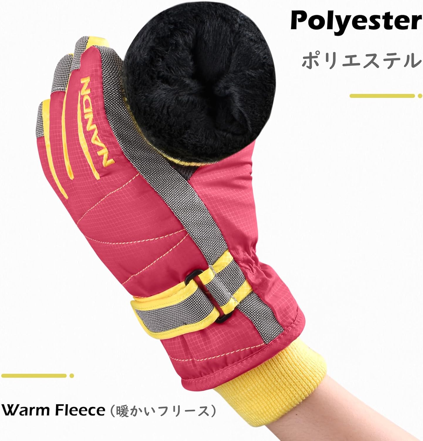 TRIWONDER Ski Gloves Kids Cold Weather Winter Warm Gloves Windproof Thermal Fleece Outdoor Snowboard Snow Gloves Mittens for Boys Girls Children