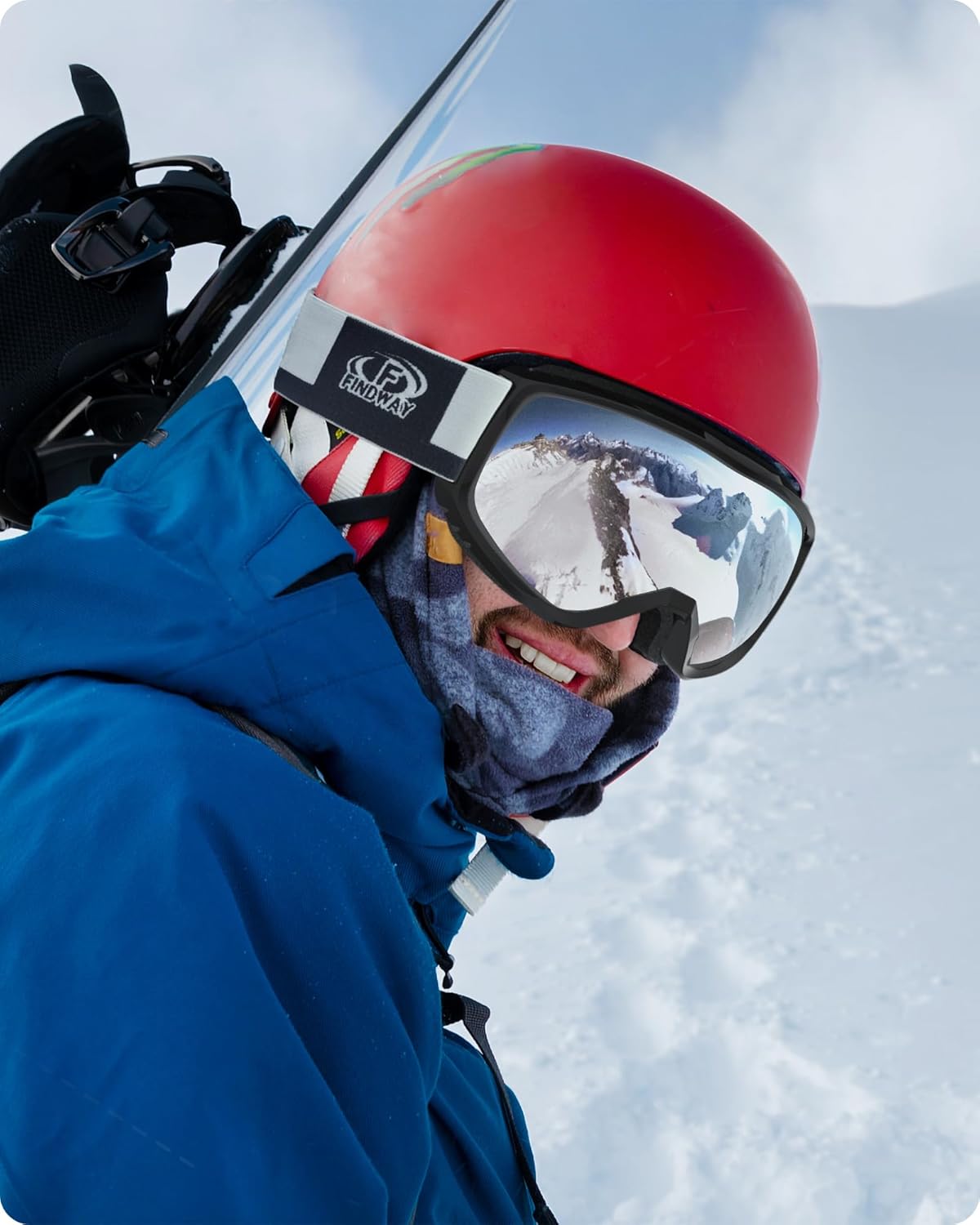 Findway Ski Goggles For Women Men Youth Teen, Snowboarding Goggles Over Glasses Compatible Helmet, Anti-fog UV Protection, Anti-glare Skiing Goggles, For Skiing Snowboarding