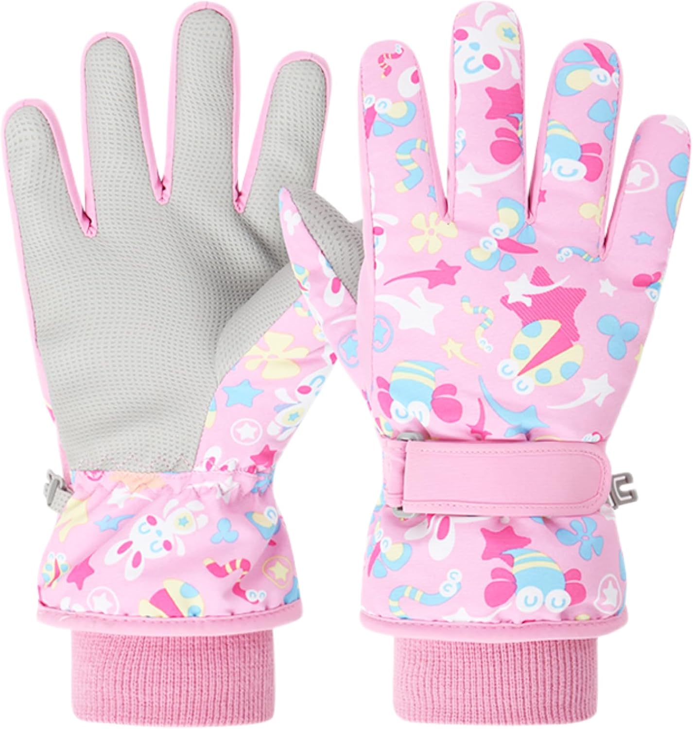 Triwonder Waterproof Mittens for 3-12 Years Old Kids Outdoor Warm Gloves Snow Mitts Winter Ski Gloves