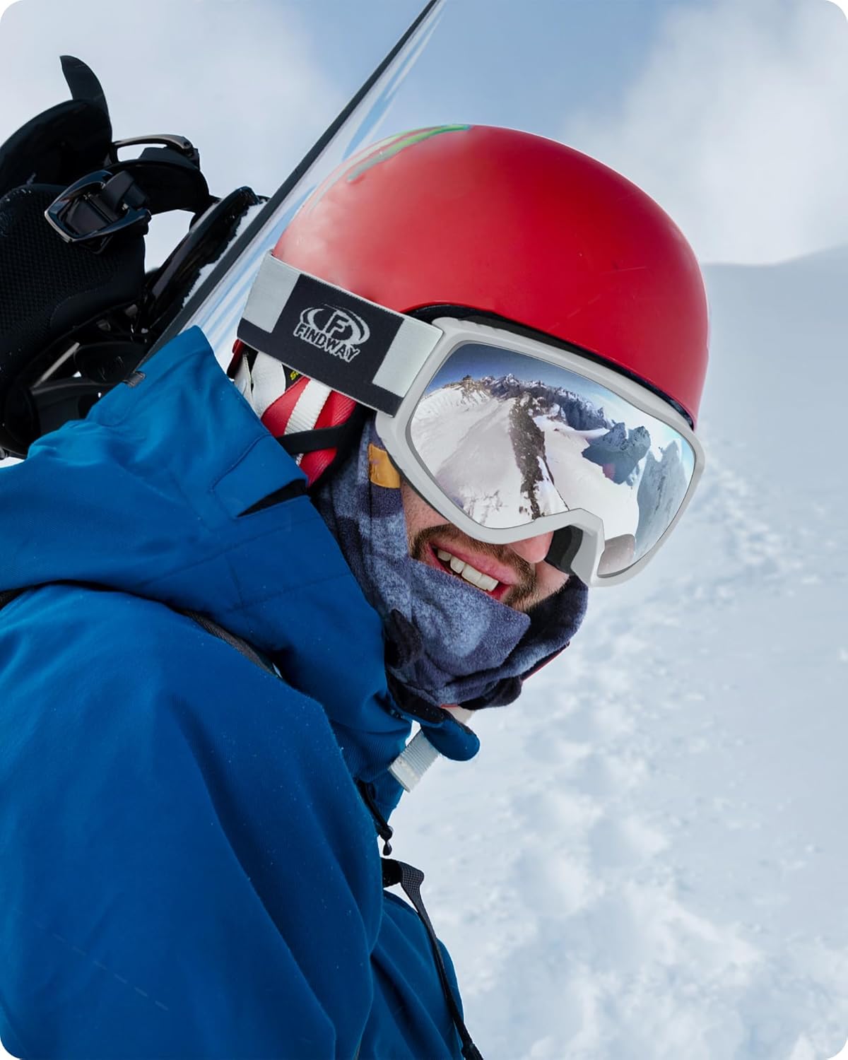 Findway Ski Goggles For Women Men Youth Teen, Snowboarding Goggles Over Glasses Compatible Helmet, Anti-fog UV Protection, Anti-glare Skiing Goggles, For Skiing Snowboarding