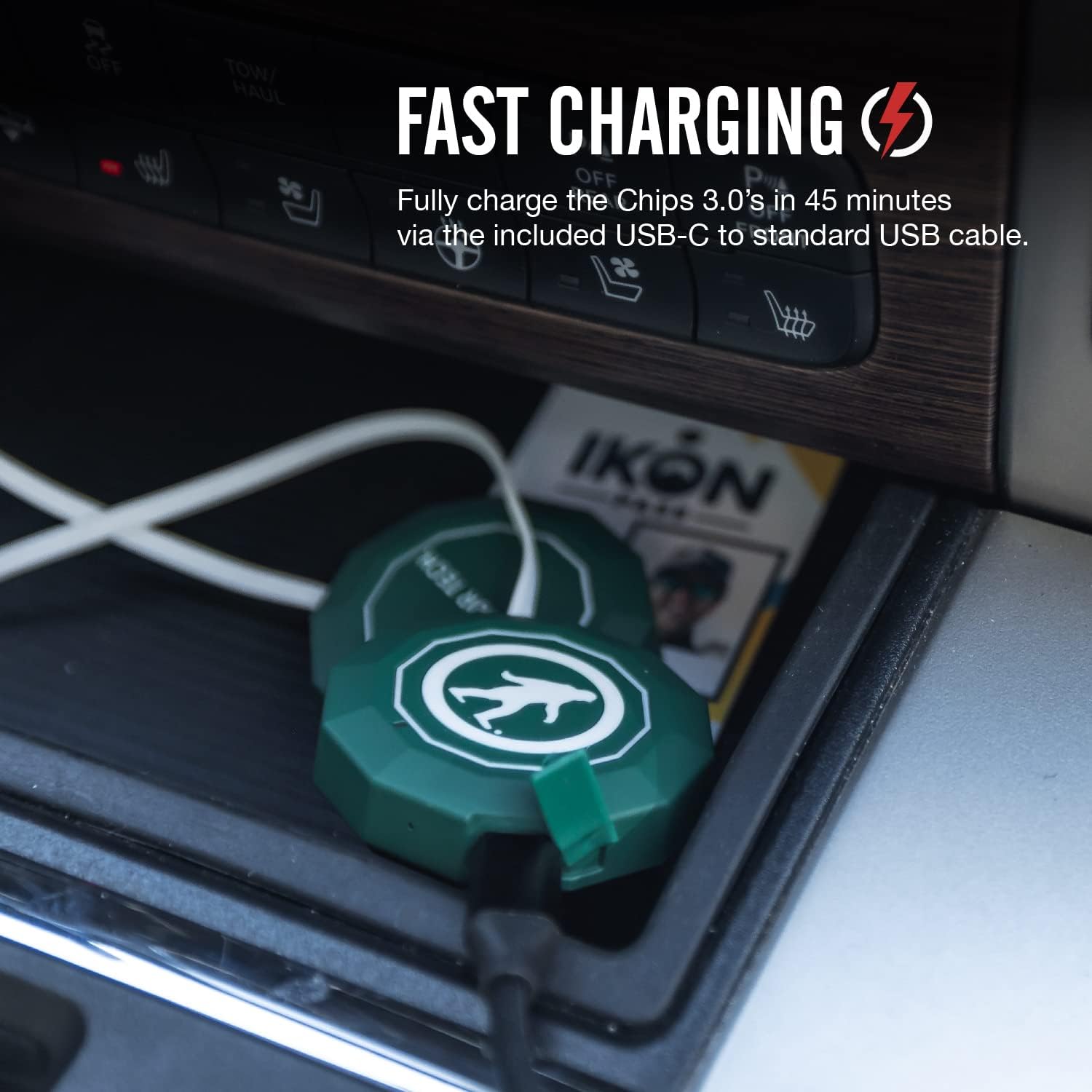 Outdoor Tech - Chips 3.0 - True Wireless Bluetooth Helmet Speakers for Skiing, Snowboarding Mountain Biking, and Climbing