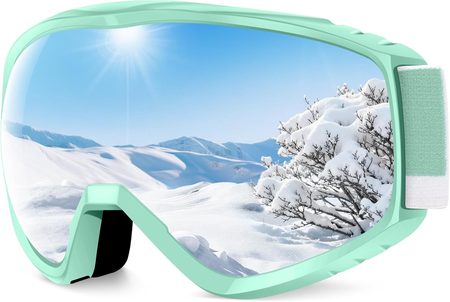 Findway Ski Goggles For Women Men Youth Teen, Snowboarding Goggles Over Glasses Compatible Helmet, Anti-fog UV Protection, Anti-glare Skiing Goggles, For Skiing Snowboarding