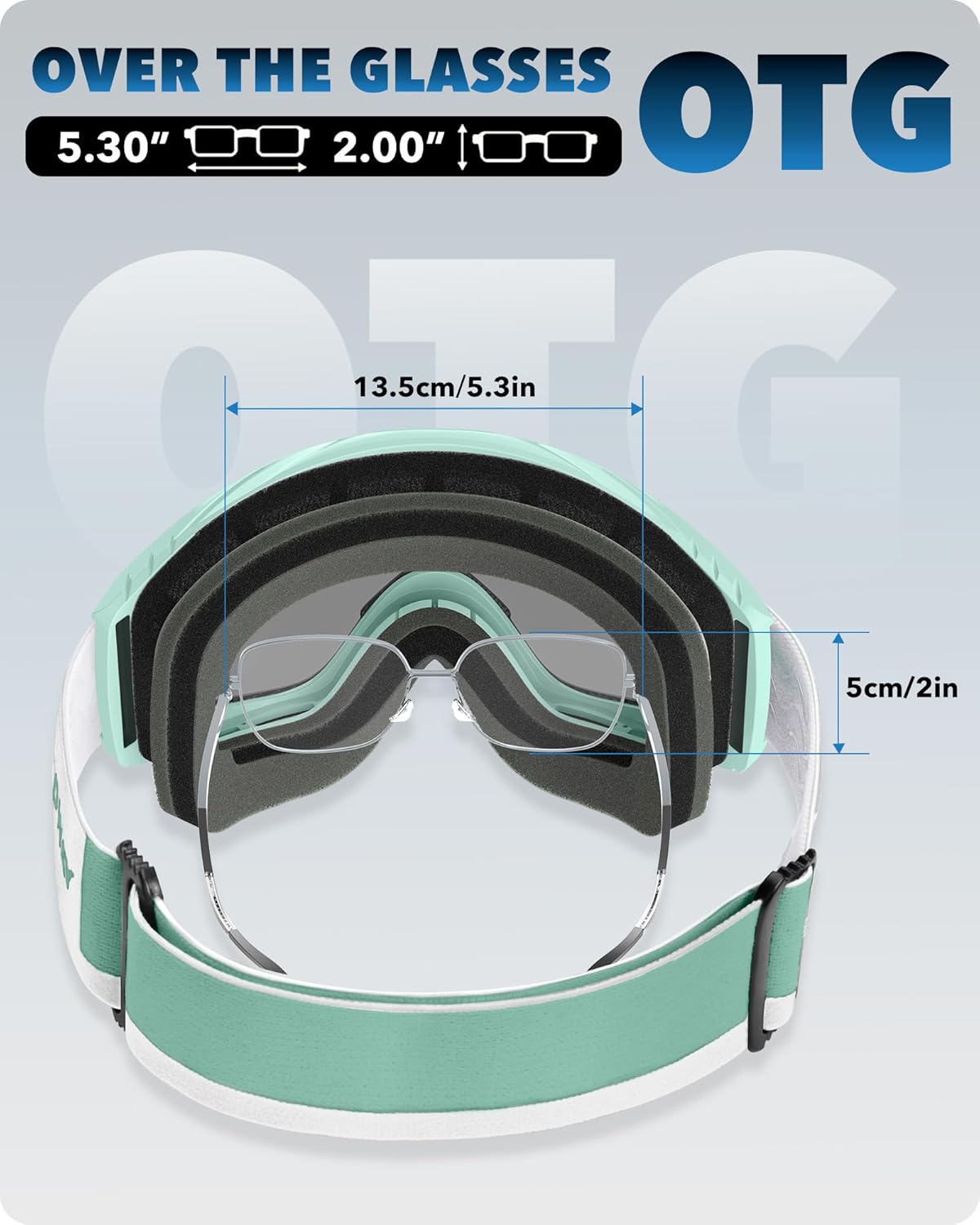 Findway Ski Goggles For Women Men Youth Teen, Snowboarding Goggles Over Glasses Compatible Helmet, Anti-fog UV Protection, Anti-glare Skiing Goggles, For Skiing Snowboarding
