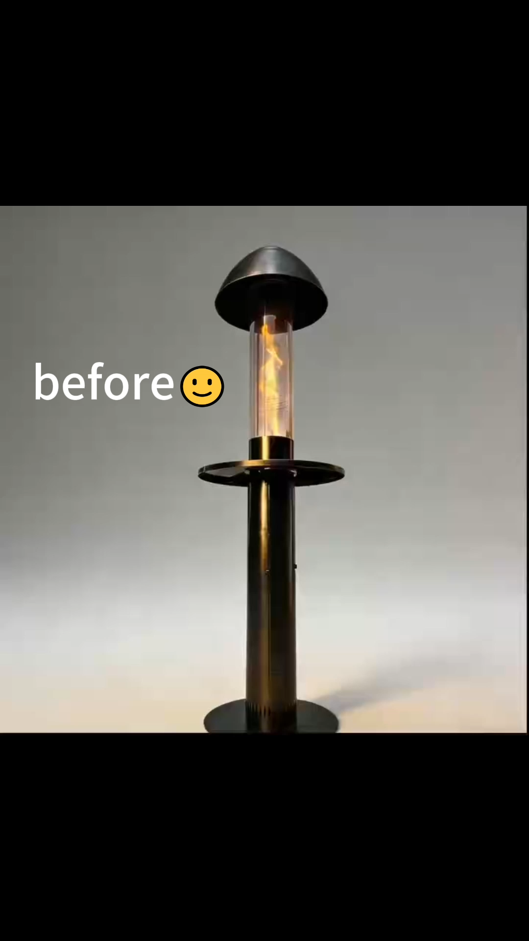 Wood Pellet Patio Heater, Outdoor Pellet Heater, Portable Wood Pellet Fire Pit with Ash Tray Patio Rocket Stove for Backyard Camping Garden Balcony, PH08