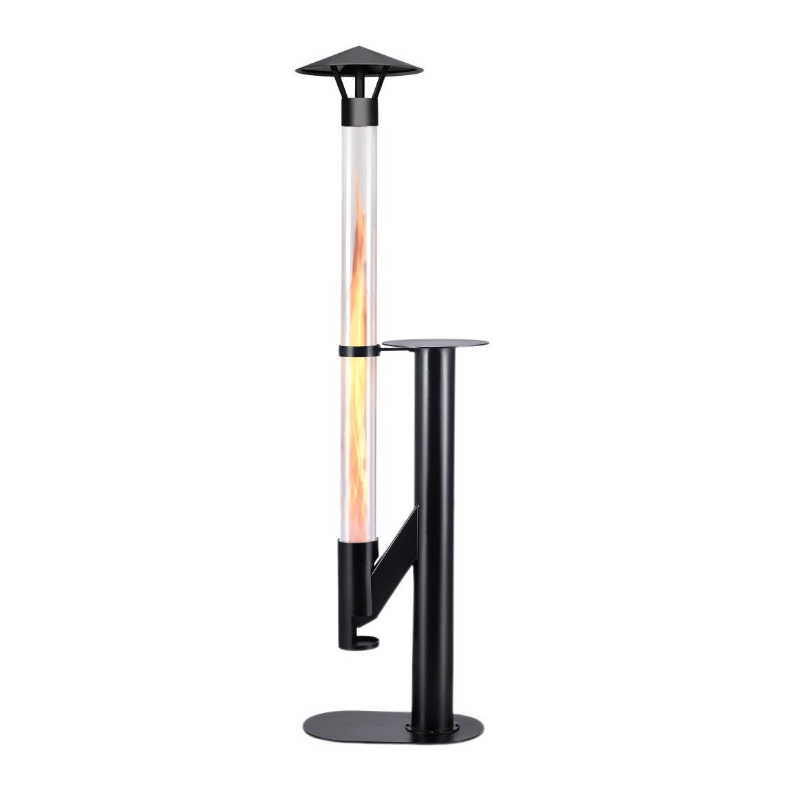 Wood Pellet Patio Heater, Outdoor Pellet Heater, Portable Wood Pellet Fire Pit with Ash Tray Patio Rocket Stove for Backyard Camping Garden Balcony, PH08