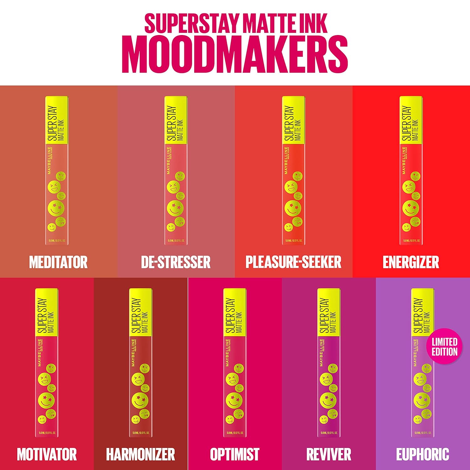 Maybelline Super Stay Matte Ink Liquid Lipstick Makeup, Long Lasting High Impact Color, Up to 16H Wear, Mover, Brown, 1 Count, Packaging May Vary