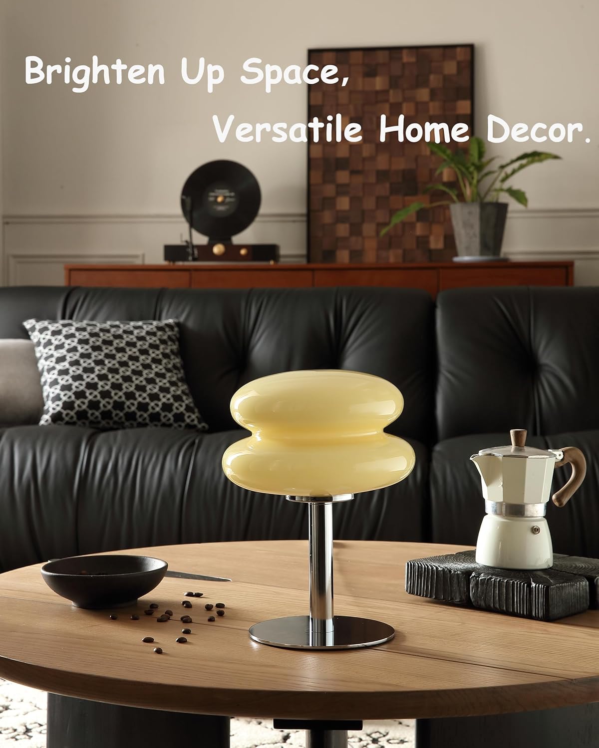 Glivpny Mushroom Lamp for Bedroom,Mid Century Modern Lamp for Nightstand, Dimmable Retro Egg Tart Bedside Small Lamps,Unique Home Mushroom Decor Aesthetic Cute Table Lamps for Living Room (Orange)