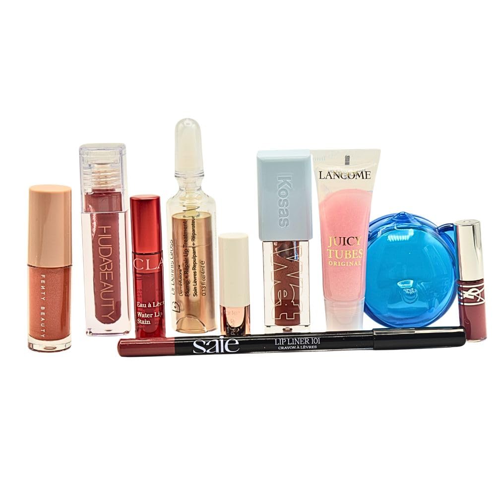 Sephora Holiday Lip Value Set: 10-Piece Lip Gloss, Liner, Oil & Treatment Collection with Kosas, Saie, Fenty Beauty & More