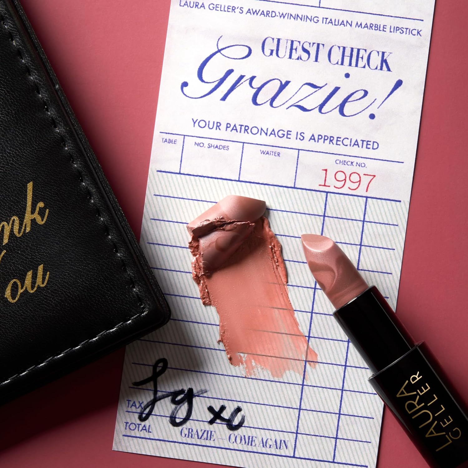 LAURA GELLER NEW YORK Italian Marble Sheer Lipstick - Al Fresco - Hydrating & Lightweight - Vitamin E & Caster Seed Oil - Cream Finish