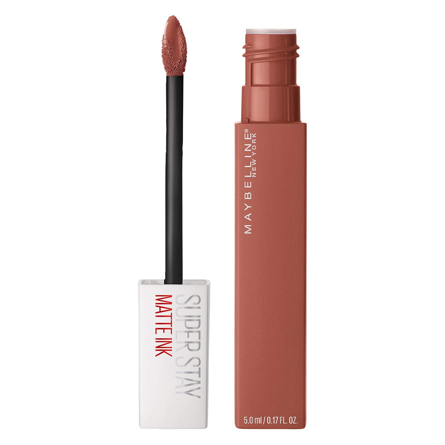 Maybelline Super Stay Matte Ink Liquid Lipstick Makeup, Long Lasting High Impact Color, Up to 16H Wear, Mover, Brown, 1 Count, Packaging May Vary