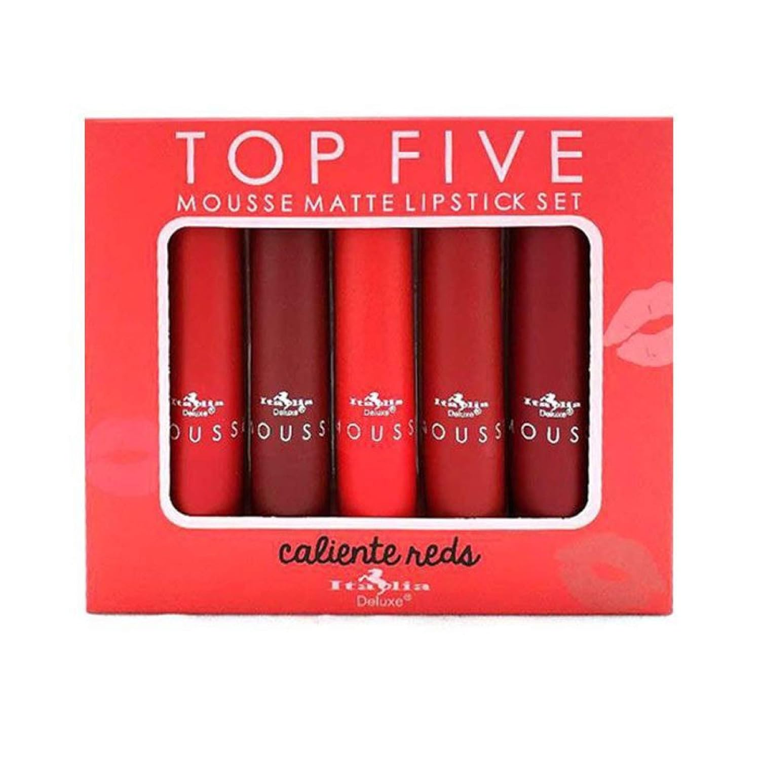 Italia Deluxe Top Five Mousse Matte Lipstick Set Send Nudes