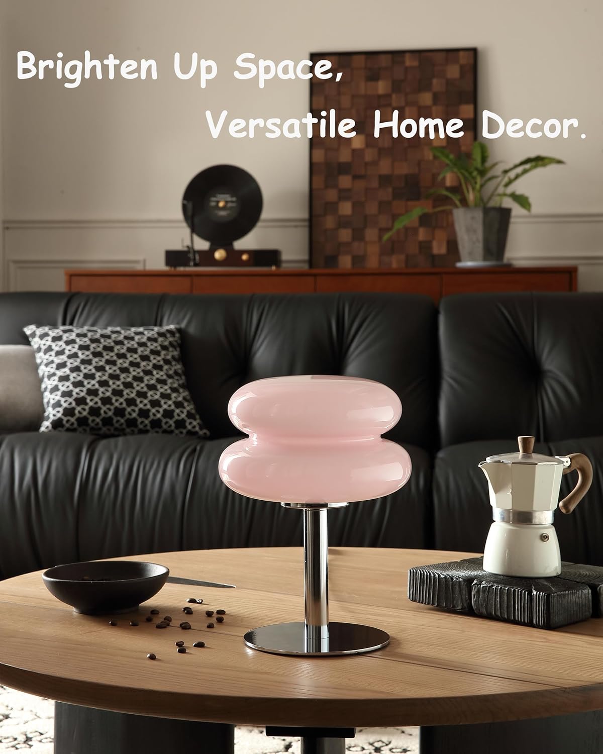 Glivpny Mushroom Lamp for Bedroom,Mid Century Modern Lamp for Nightstand, Dimmable Retro Egg Tart Bedside Small Lamps,Unique Home Mushroom Decor Aesthetic Cute Table Lamps for Living Room (Orange)