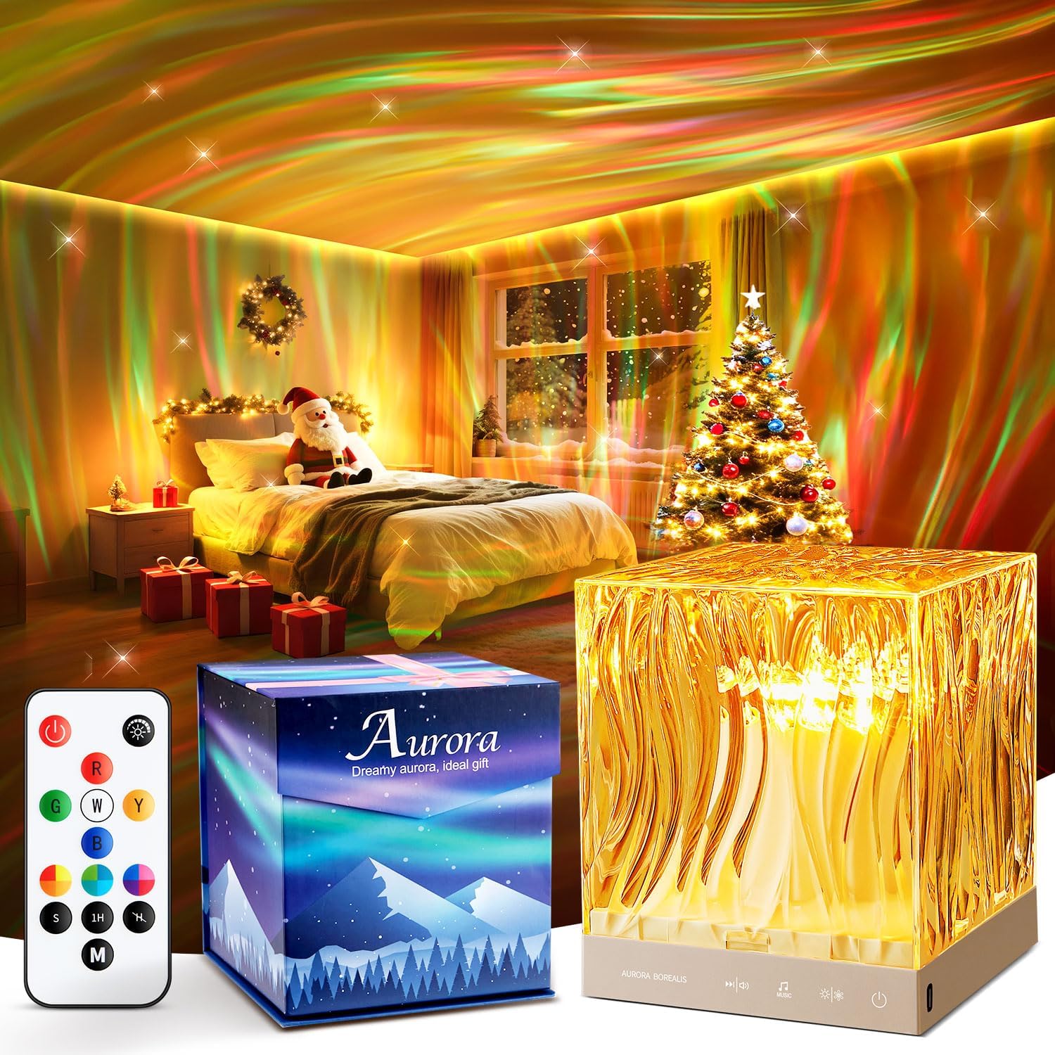 Northern Lights Projector Christmas Gifts for Teen Girls, 18 Colors Galaxy Projector for Bedroom Lumena Lamp Mood Lighting Ocean Lamp, Remote Cute Stuff for Teen Girls Night Light Projector Cool Stuff