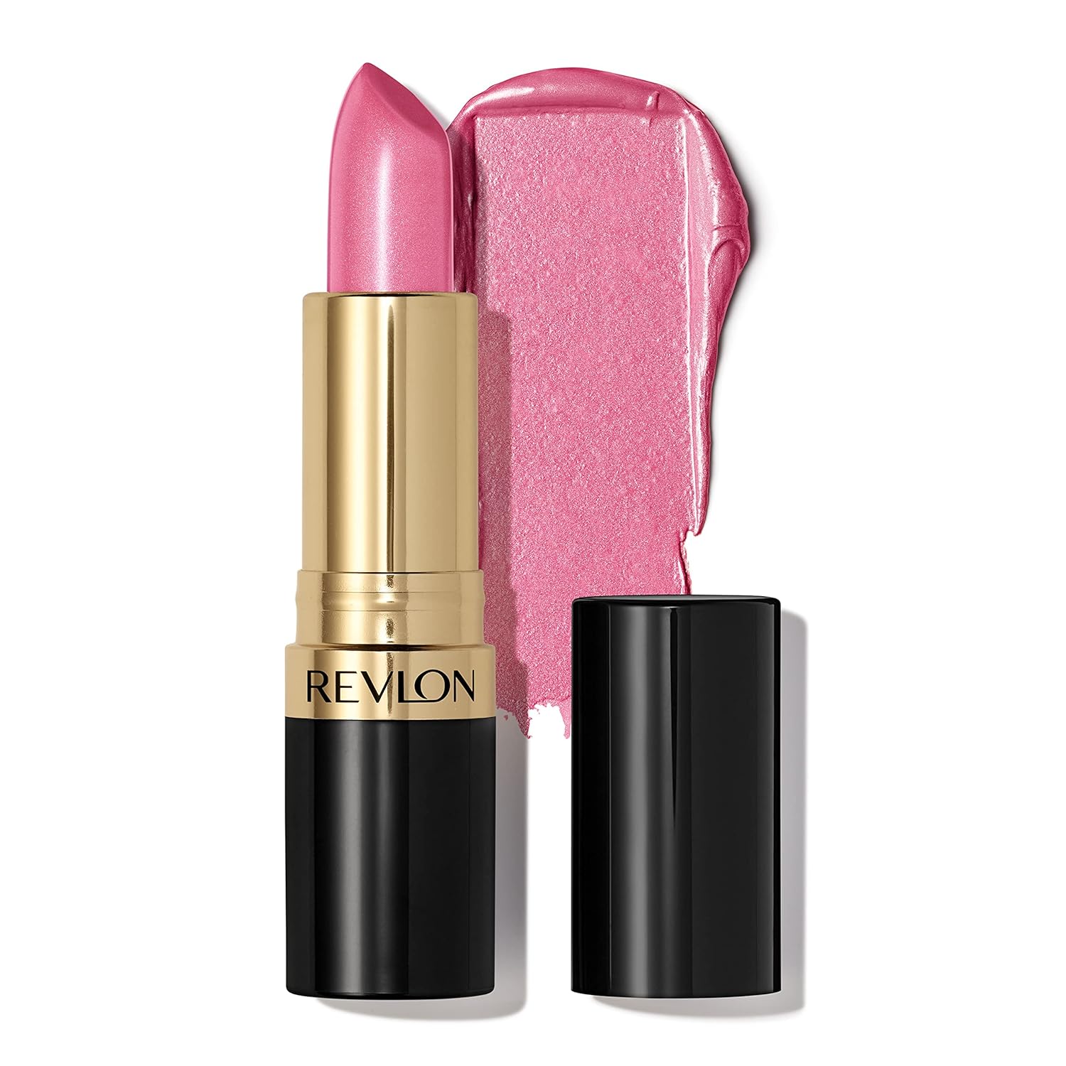 Revlon Super Lustrous Lipstick, Creamy Formula For Soft, Fuller-Looking Lips, Moisturized Feel, 764 On the Mauve, 0.15 oz
