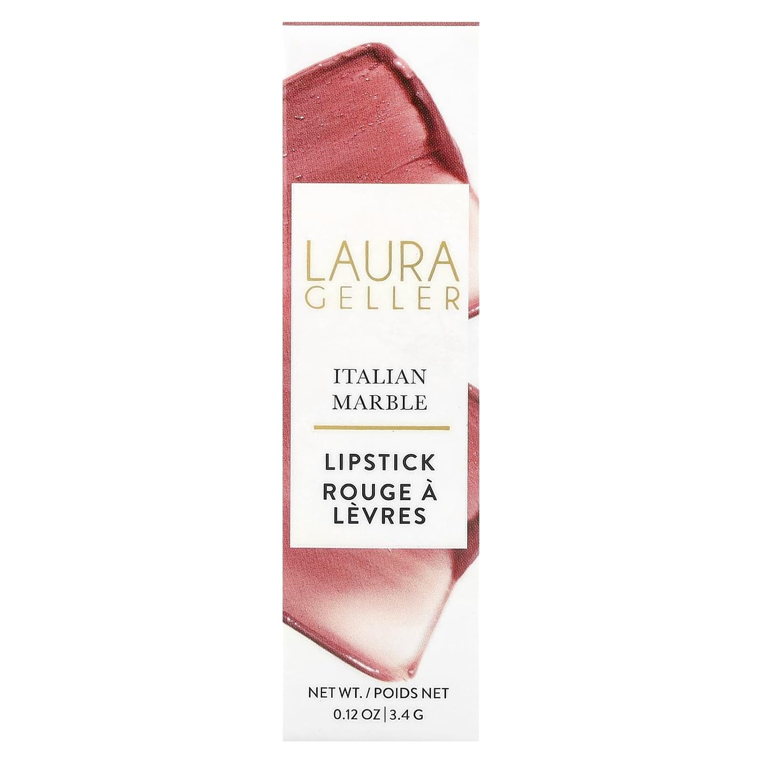 LAURA GELLER NEW YORK Italian Marble Sheer Lipstick - Al Fresco - Hydrating & Lightweight - Vitamin E & Caster Seed Oil - Cream Finish