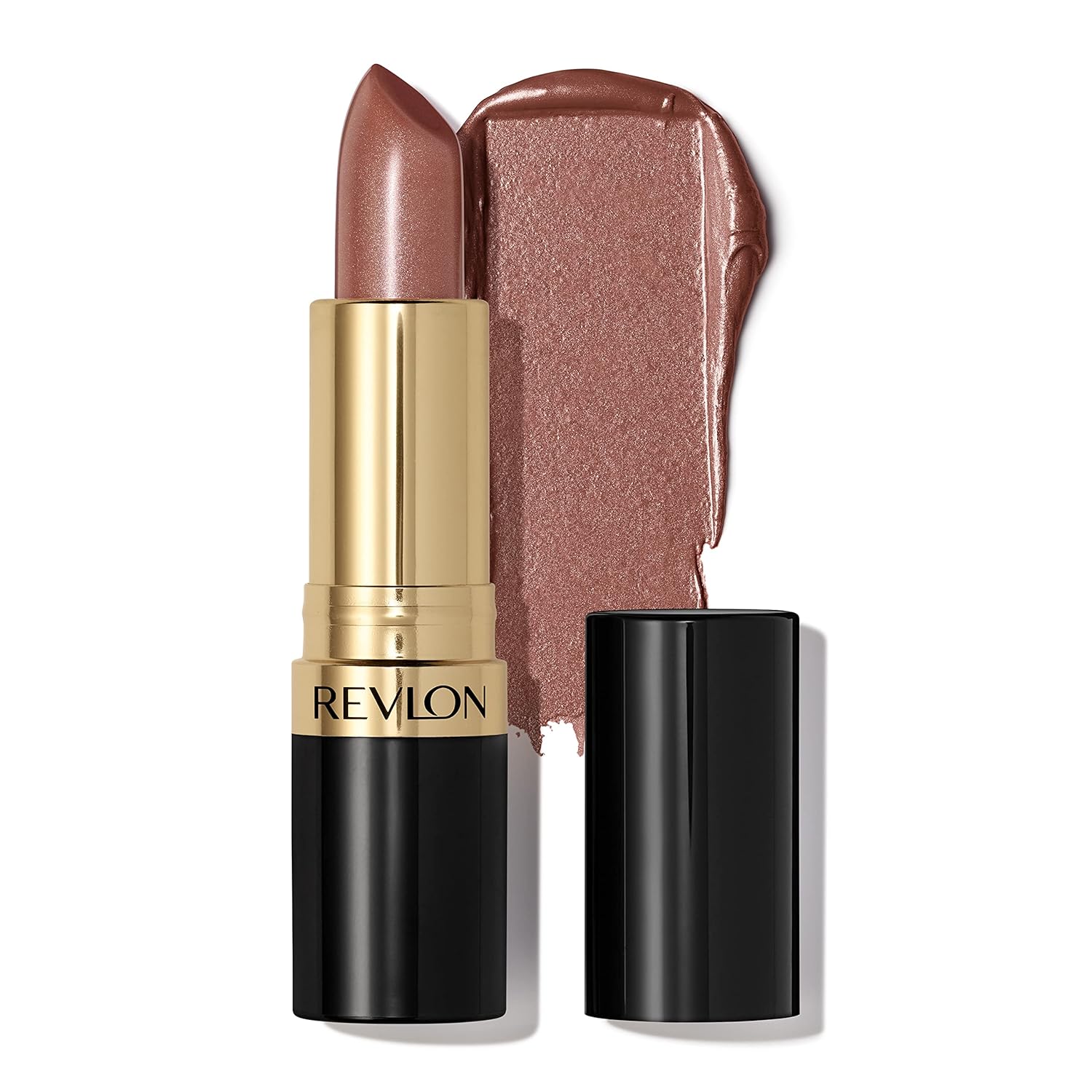 Revlon Super Lustrous Lipstick, Creamy Formula For Soft, Fuller-Looking Lips, Moisturized Feel, 764 On the Mauve, 0.15 oz