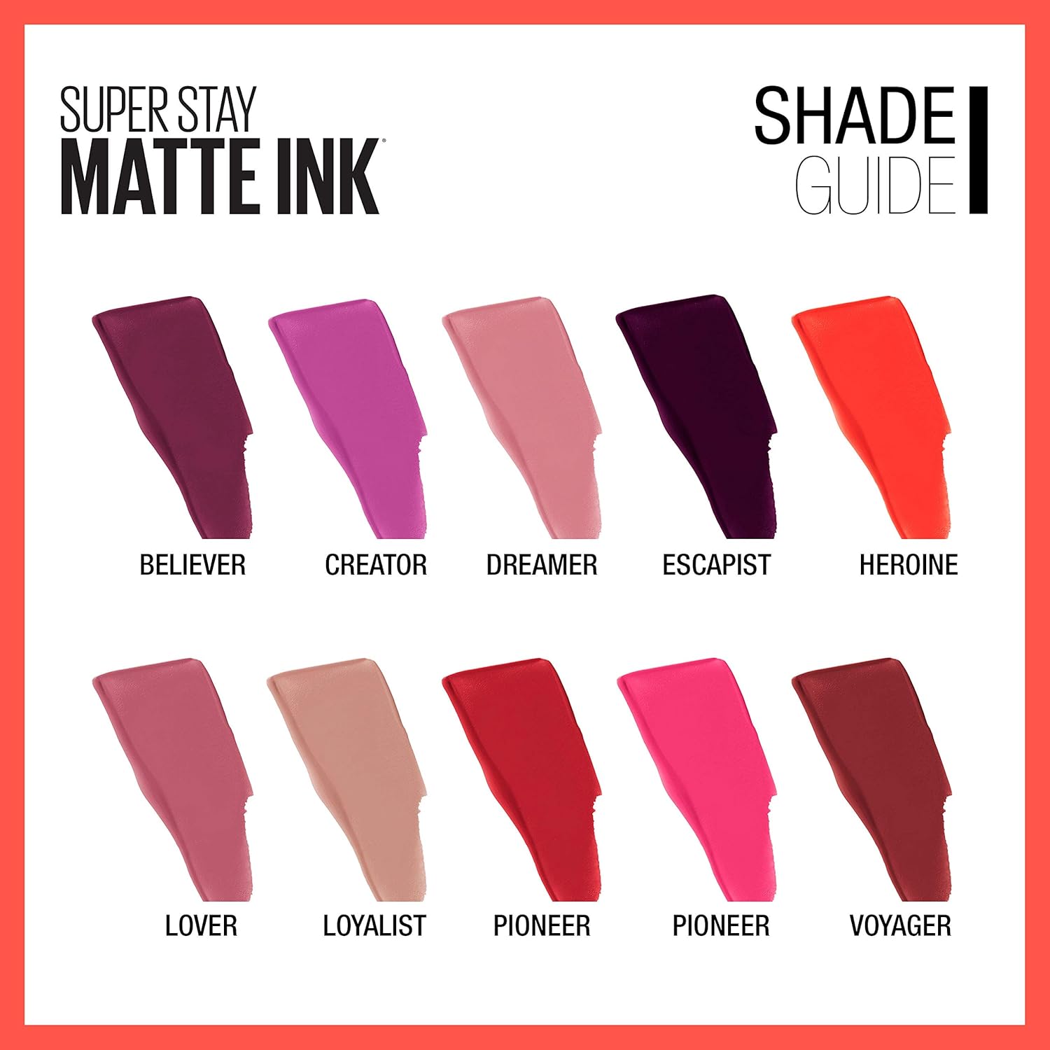 Maybelline Super Stay Matte Ink Liquid Lipstick Makeup, Long Lasting High Impact Color, Up to 16H Wear, Mover, Brown, 1 Count, Packaging May Vary