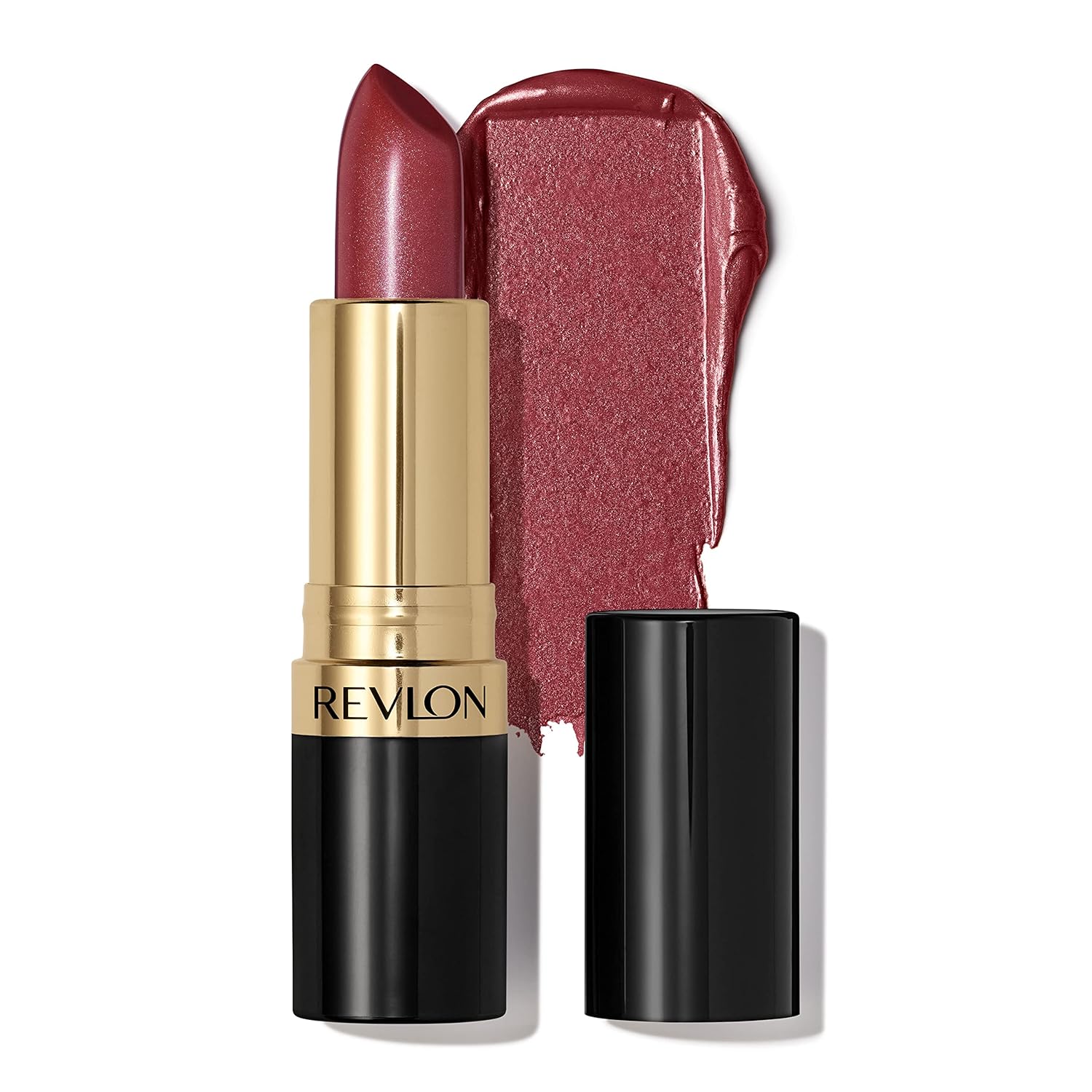 Revlon Super Lustrous Lipstick, Creamy Formula For Soft, Fuller-Looking Lips, Moisturized Feel, 764 On the Mauve, 0.15 oz