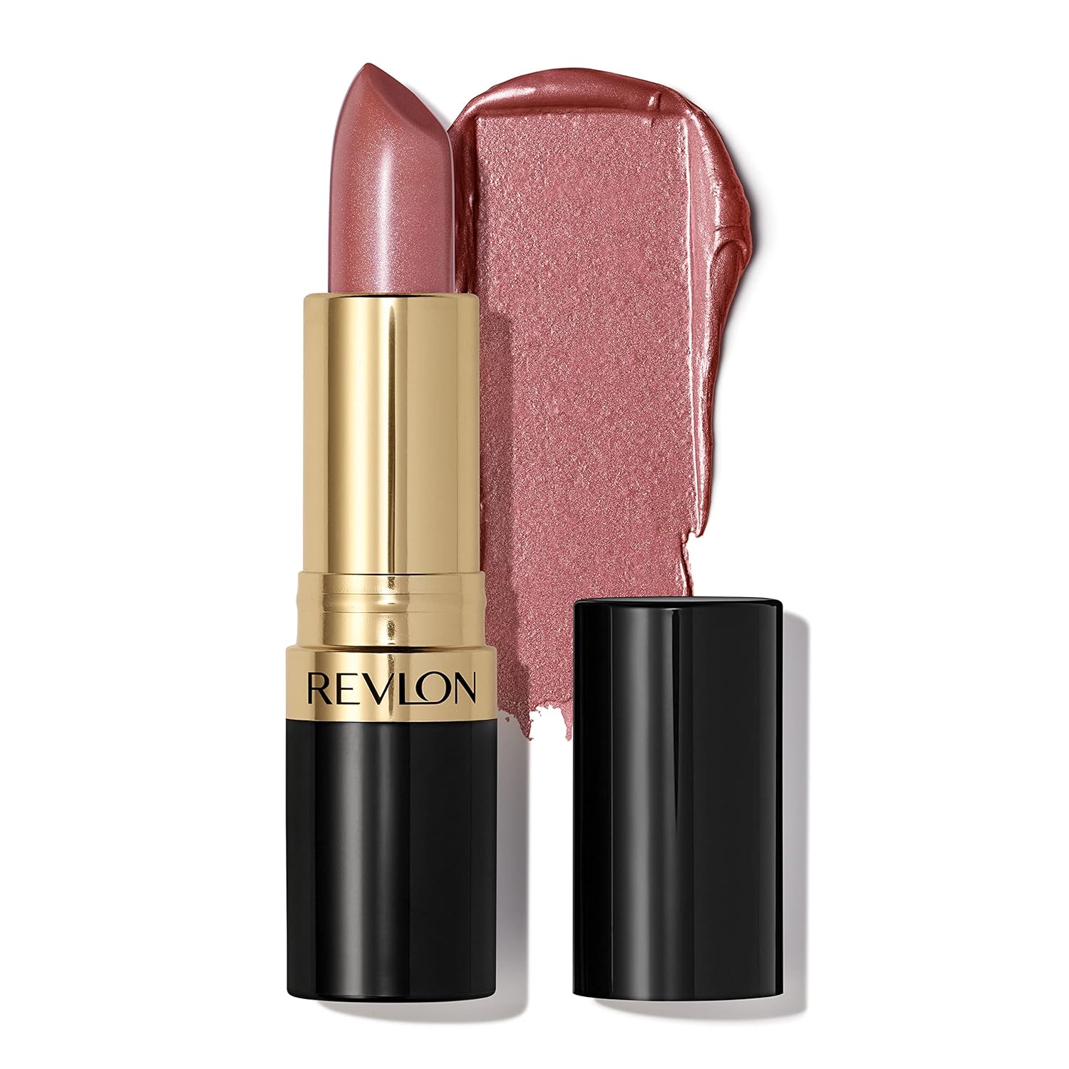 Revlon Super Lustrous Lipstick, Creamy Formula For Soft, Fuller-Looking Lips, Moisturized Feel, 764 On the Mauve, 0.15 oz