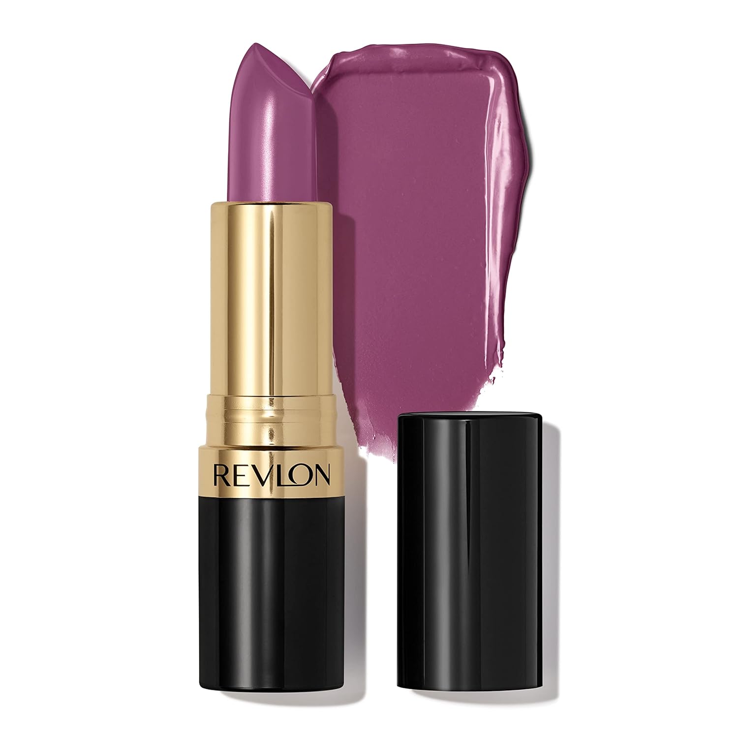 Revlon Super Lustrous Lipstick, Creamy Formula For Soft, Fuller-Looking Lips, Moisturized Feel, 764 On the Mauve, 0.15 oz