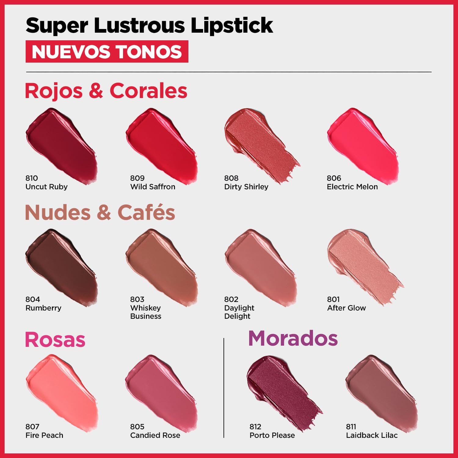 Revlon Super Lustrous Lipstick, Creamy Formula For Soft, Fuller-Looking Lips, Moisturized Feel, 764 On the Mauve, 0.15 oz