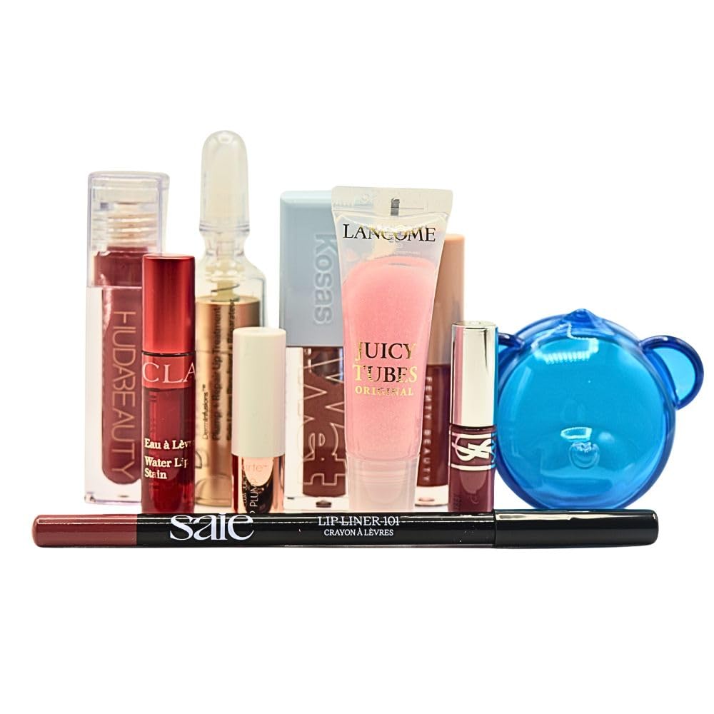 Sephora Holiday Lip Value Set: 10-Piece Lip Gloss, Liner, Oil & Treatment Collection with Kosas, Saie, Fenty Beauty & More