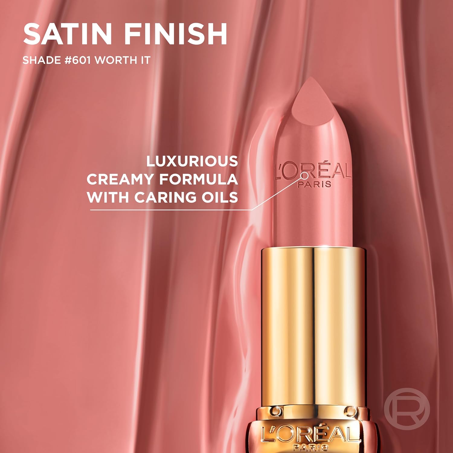 L'Oreal Paris Colour Riche Original Creamy, Hydrating Satin Lipstick with Argan Oil and Vitamin E, Blushing Berry , 1 Count