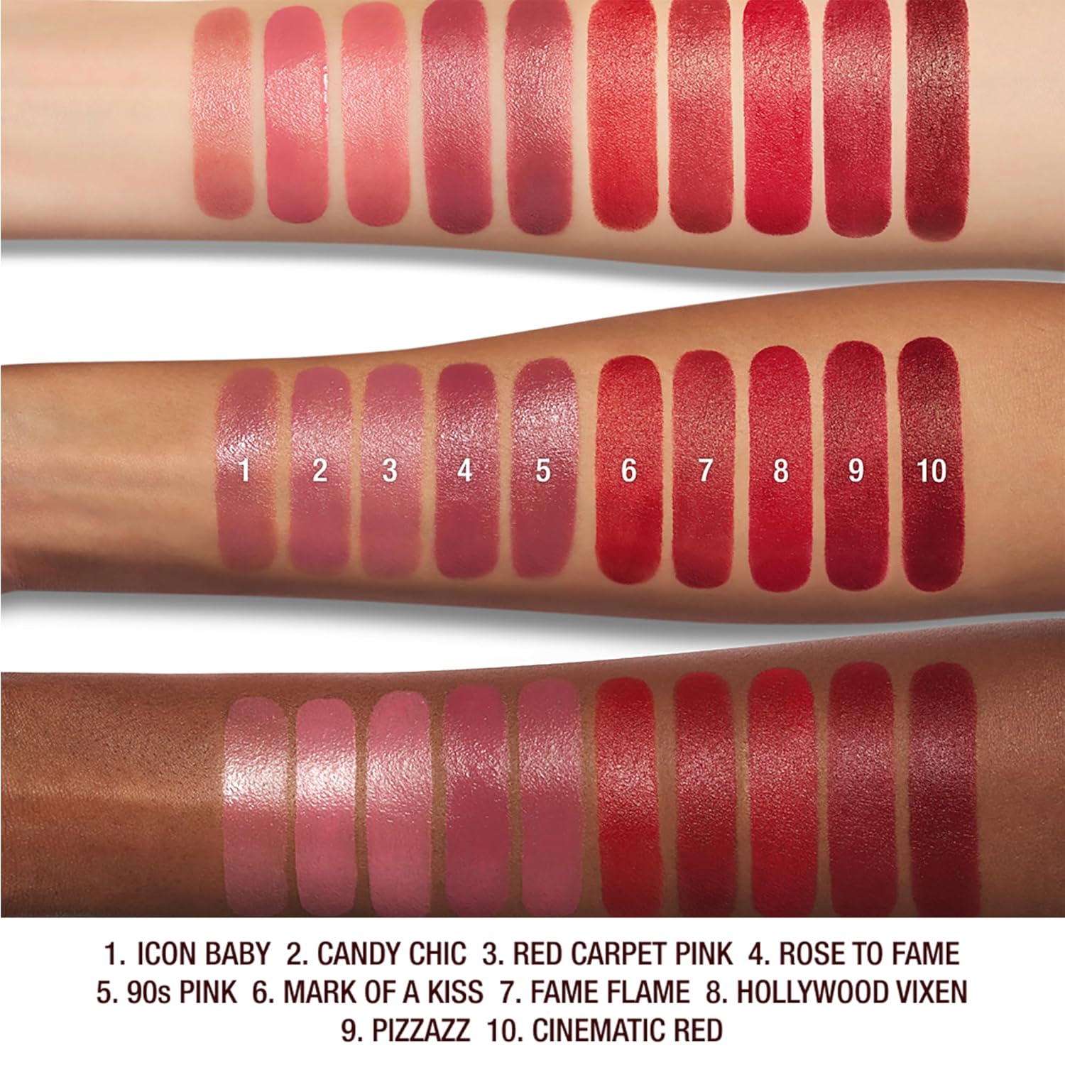 Charlotte Tilbury K.I.S.S.I.N.G Lipstick - Moisturizing & Hydrating Lipstick with Light-Diffusing Pigments for a Luminous Finish & Fuller-Looking Lips