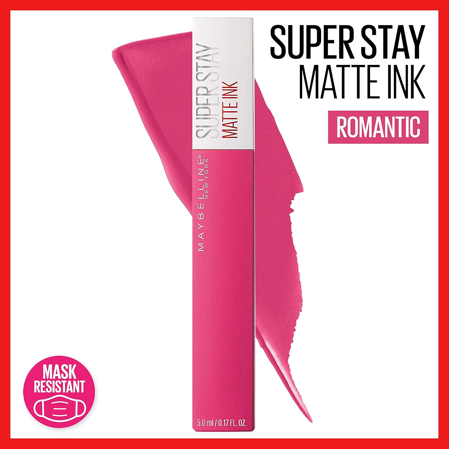 Maybelline Super Stay Matte Ink Liquid Lipstick Makeup, Long Lasting High Impact Color, Up to 16H Wear, Mover, Brown, 1 Count, Packaging May Vary