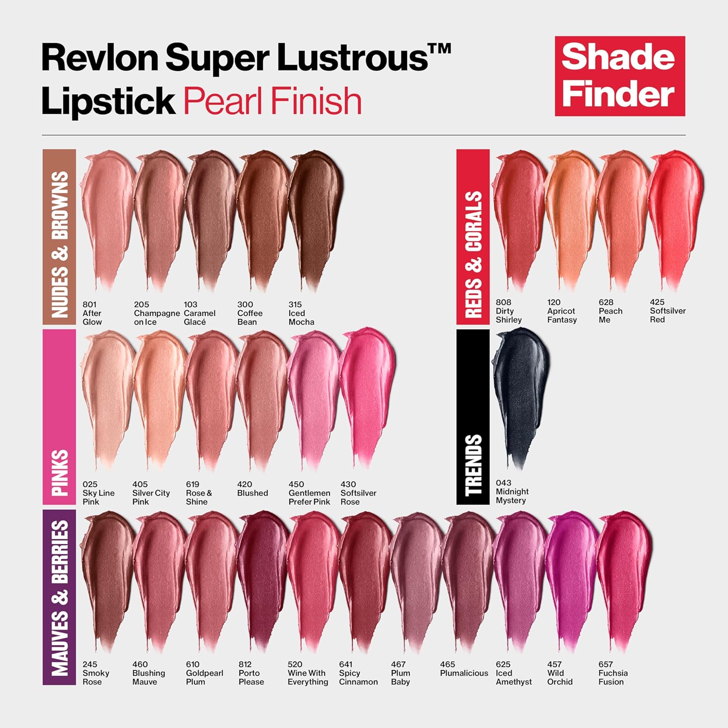 Revlon Super Lustrous Lipstick, Creamy Formula For Soft, Fuller-Looking Lips, Moisturized Feel, 764 On the Mauve, 0.15 oz