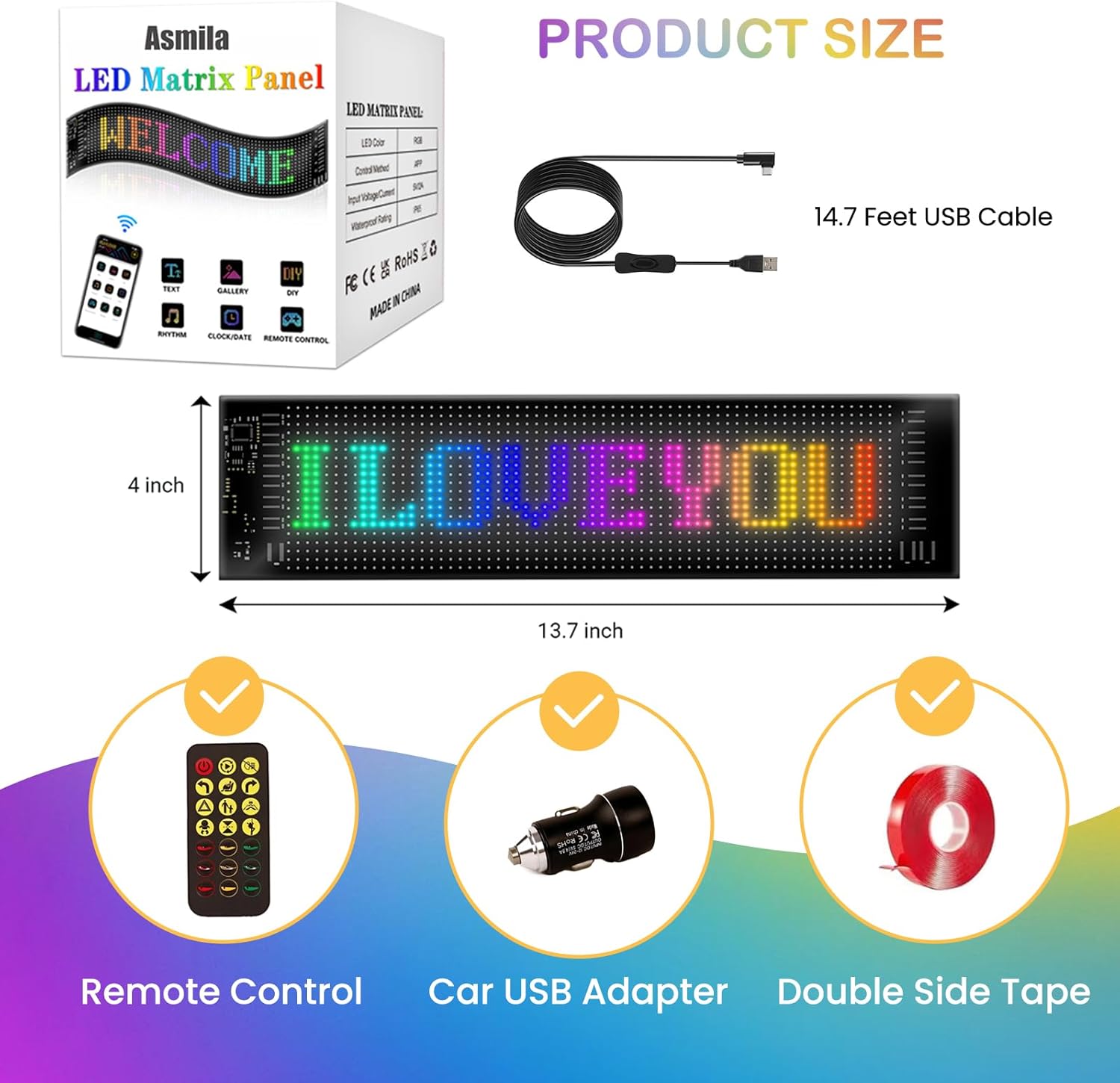 LED Eyes for Truck Windshield, 2PCS 23.6inx4.7in Devil Eyes Light for Windshield, Devil Eyes Light for Car, Truck, SUVs, Gift for Men