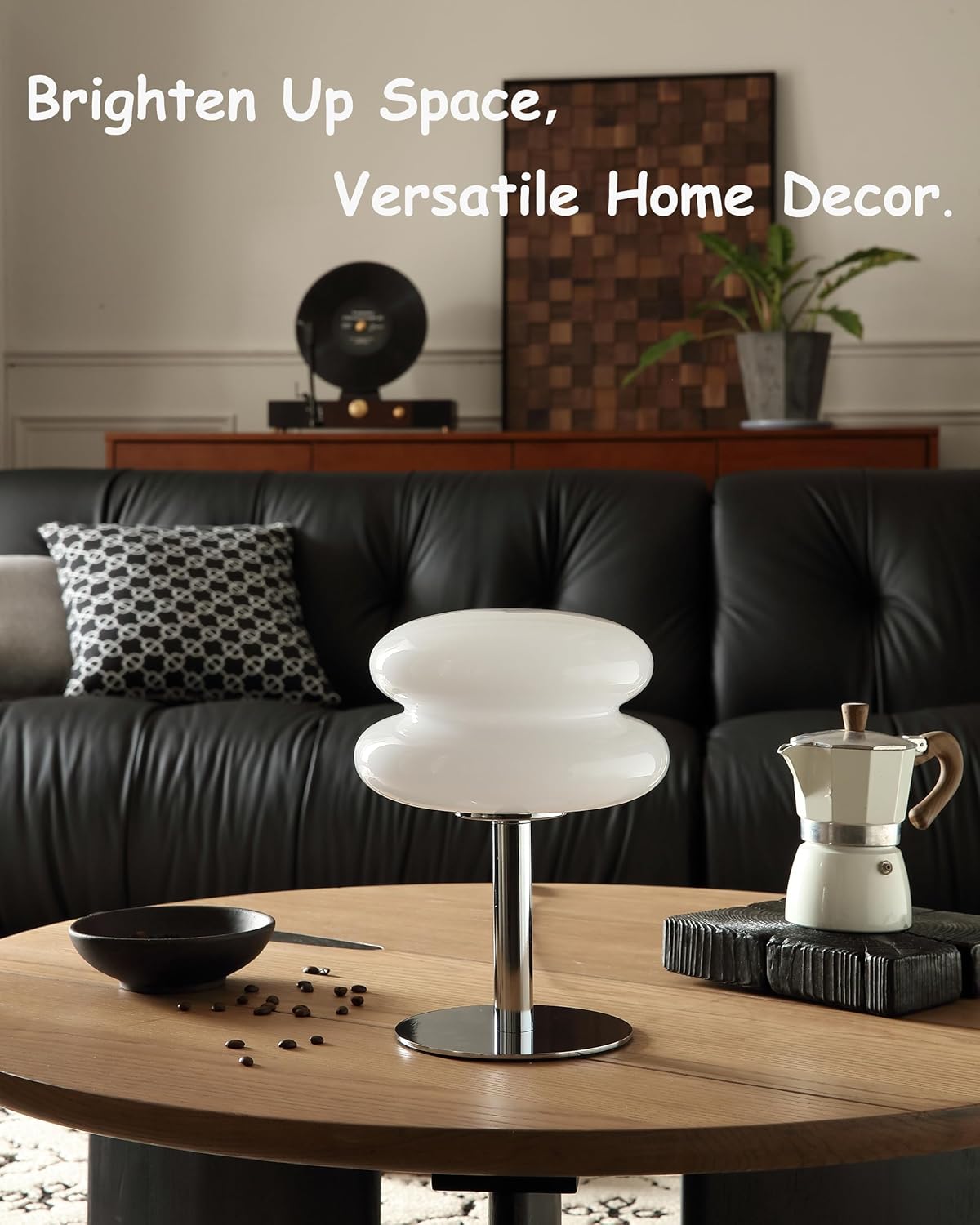 Glivpny Mushroom Lamp for Bedroom,Mid Century Modern Lamp for Nightstand, Dimmable Retro Egg Tart Bedside Small Lamps,Unique Home Mushroom Decor Aesthetic Cute Table Lamps for Living Room (Orange)