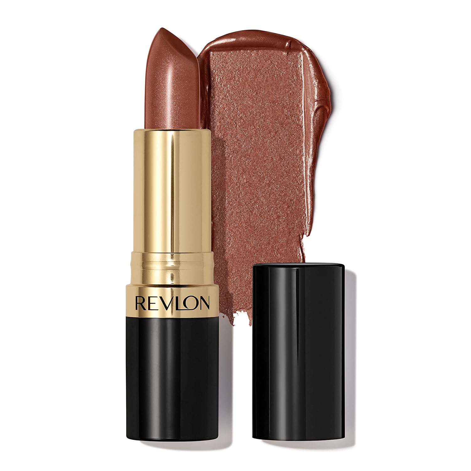 Revlon Super Lustrous Lipstick, Creamy Formula For Soft, Fuller-Looking Lips, Moisturized Feel, 764 On the Mauve, 0.15 oz