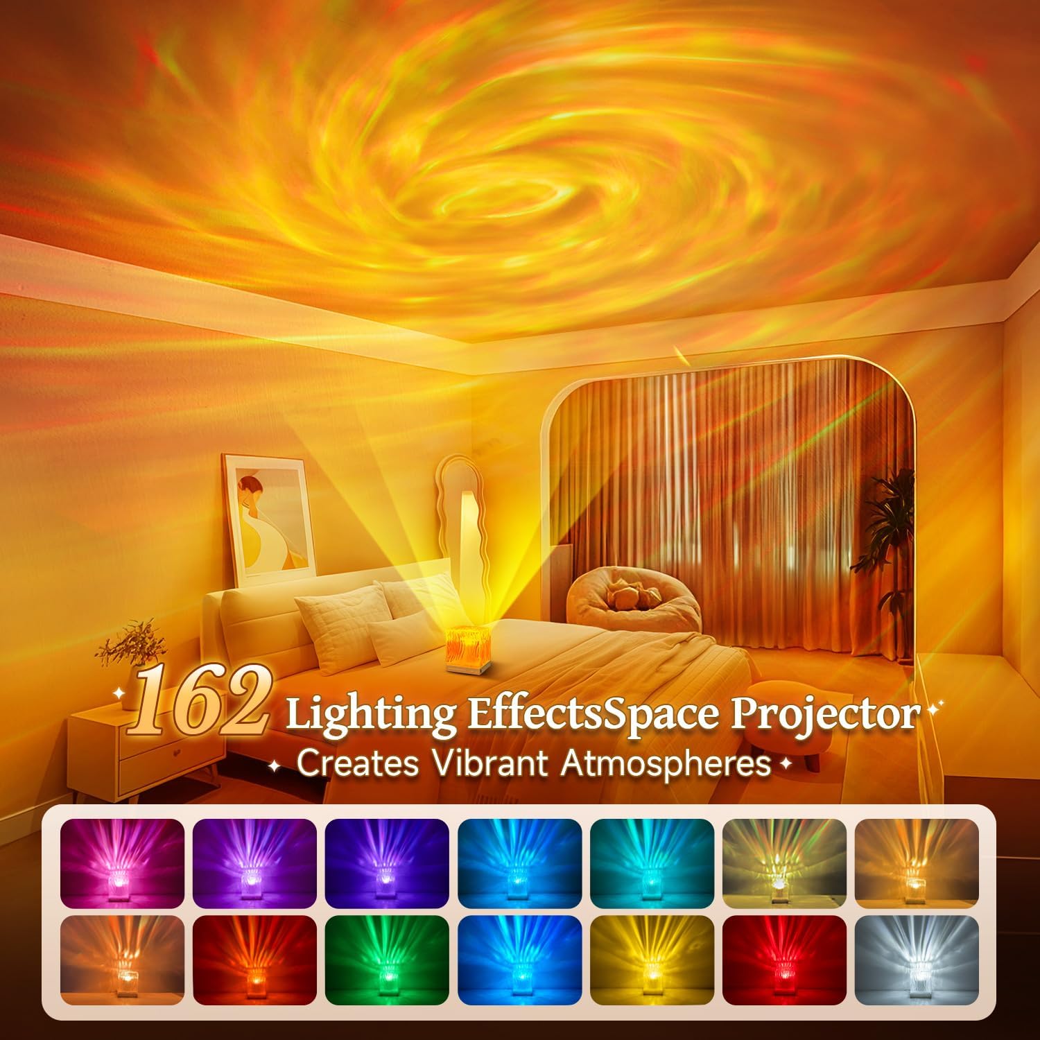 Northern Lights Projector Christmas Gifts for Teen Girls, 18 Colors Galaxy Projector for Bedroom Lumena Lamp Mood Lighting Ocean Lamp, Remote Cute Stuff for Teen Girls Night Light Projector Cool Stuff