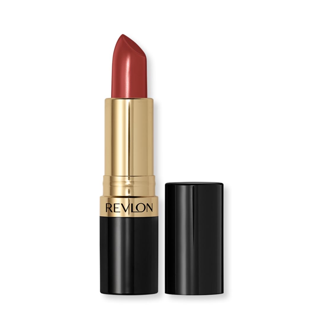 Revlon Super Lustrous Lipstick, Creamy Formula For Soft, Fuller-Looking Lips, Moisturized Feel, 764 On the Mauve, 0.15 oz
