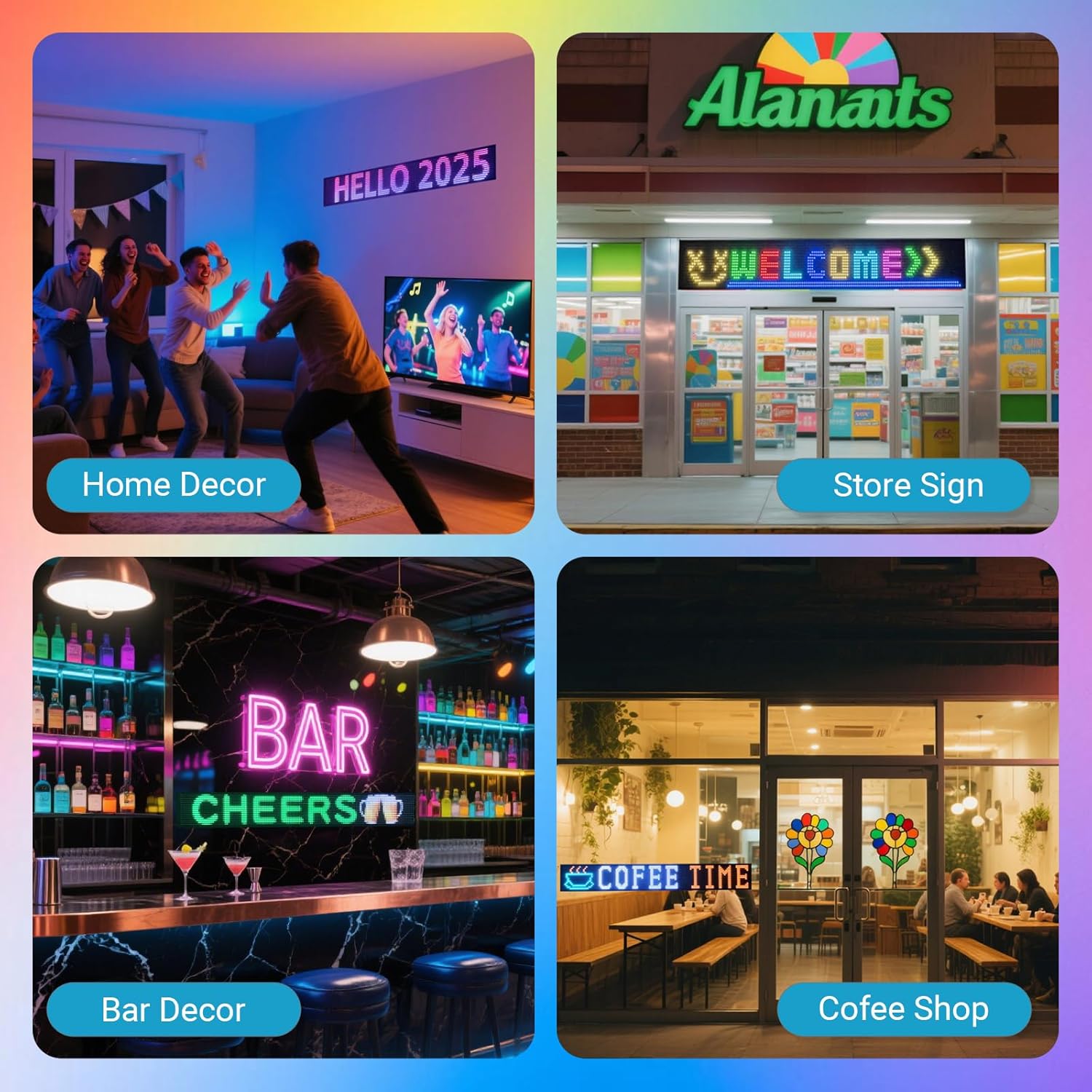 LED Eyes for Truck Windshield, 2PCS 23.6inx4.7in Devil Eyes Light for Windshield, Devil Eyes Light for Car, Truck, SUVs, Gift for Men