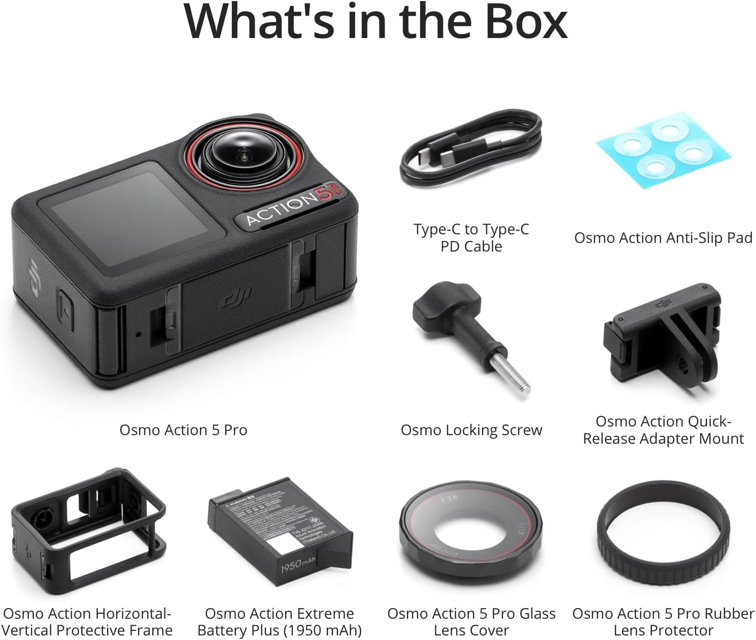 DJI Osmo Action 5 Pro Essential Combo, Waterproof Action Camera with 1/1.3 Sensor, 4K/120fps Video, Subject Tracking, Stabilization, Dual OLED Touchscreens, Action Camera 4K Ideal for Sports, Vlog