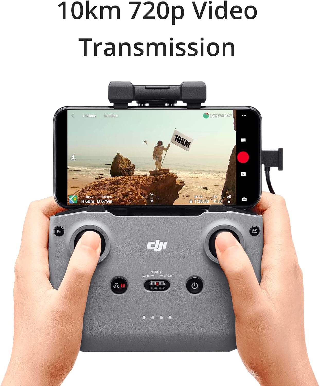 DJI Mini 4K Fly More Combo, Drone with 4K UHD Camera for Adults, Under 249 g, 3-Axis Gimbal Stabilization, 10km Video Transmission, Auto Return, 3 Batteries for 93-Min Max Flight Time, QuickShots