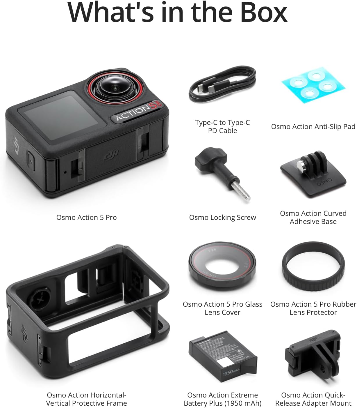 DJI Osmo Action 5 Pro Essential Combo, Waterproof Action Camera with 1/1.3 Sensor, 4K/120fps Video, Subject Tracking, Stabilization, Dual OLED Touchscreens, Action Camera 4K Ideal for Sports, Vlog