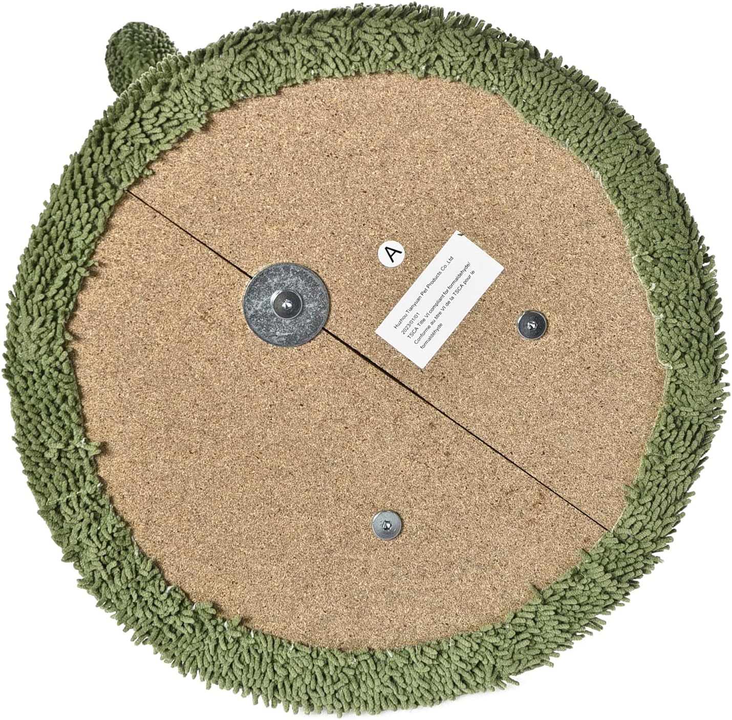 Amazon Basics Cat Scratcher - Indoor Cactus Single Cat & Kittens Scratching Post with Dangling Ball, Medium (25.6H) - Green